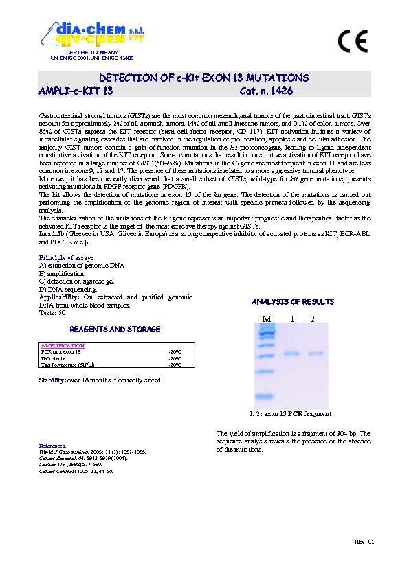 1.426seq Ampli set c-kit 13